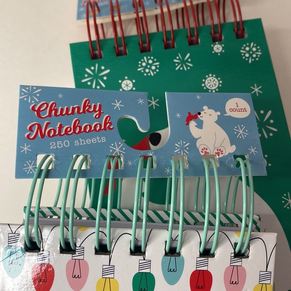 Set of 2 Christmas spiral notepads NWT! - Picture 11 of 12